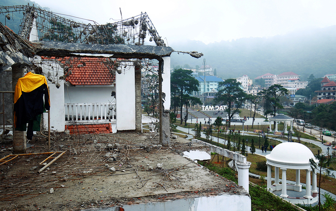 Đại công trường ở thị trấn nghỉ dưỡng Tam Đảo